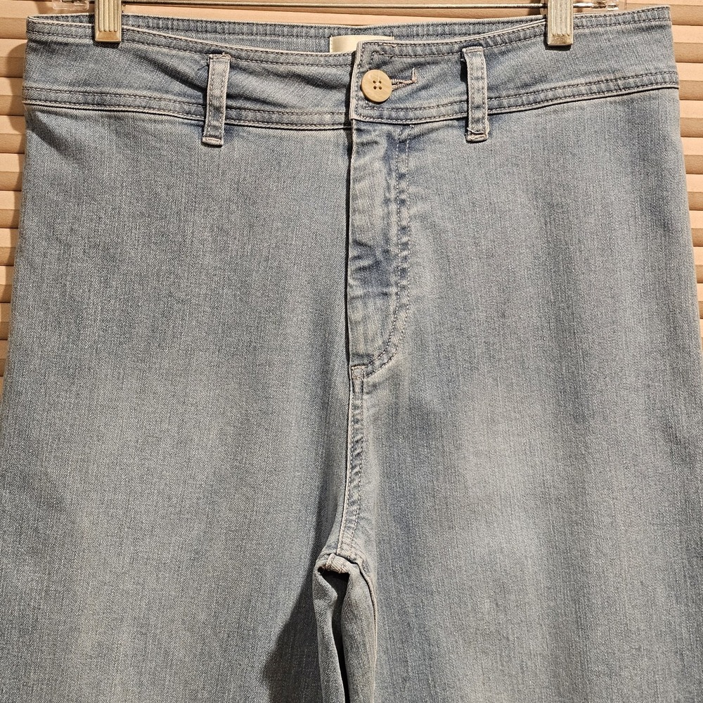 Industry Wide‎ Leg Raw Hem Womens 6 High-Rise Light Wash Denim Jeans - Picture 2 of 8